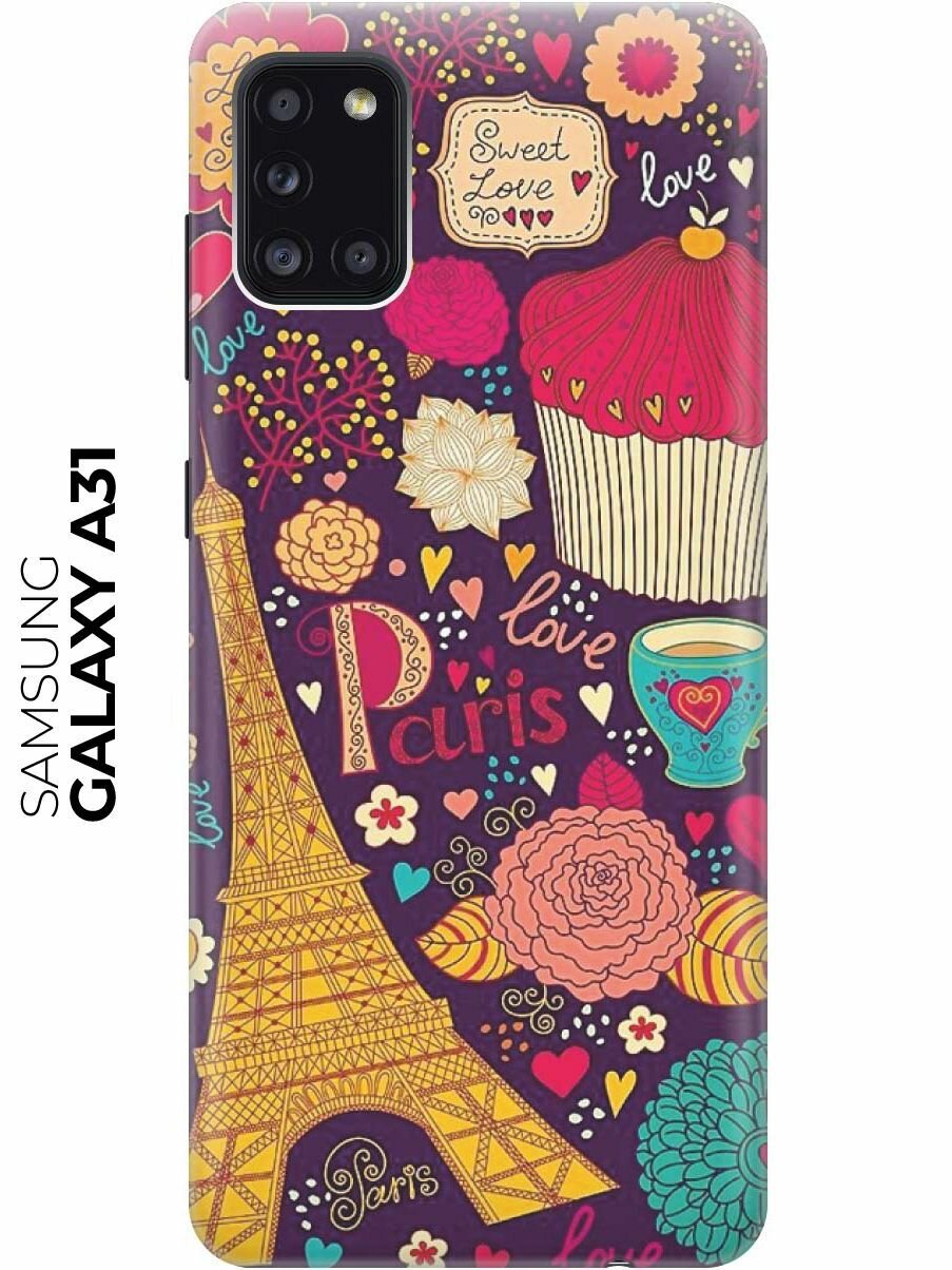 Чехол - накладка ArtColor для Samsung Galaxy A31 с принтом "Love in Paris"