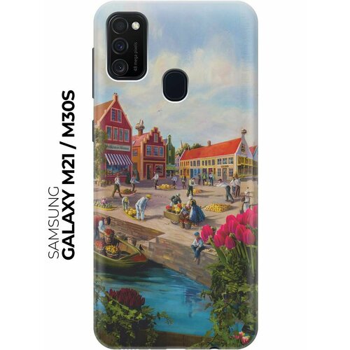 Чехол - накладка ArtColor для Samsung Galaxy M21 / M30s с принтом Старинный Амстердам чехол накладка artcolor для samsung galaxy a40 с принтом старинный амстердам