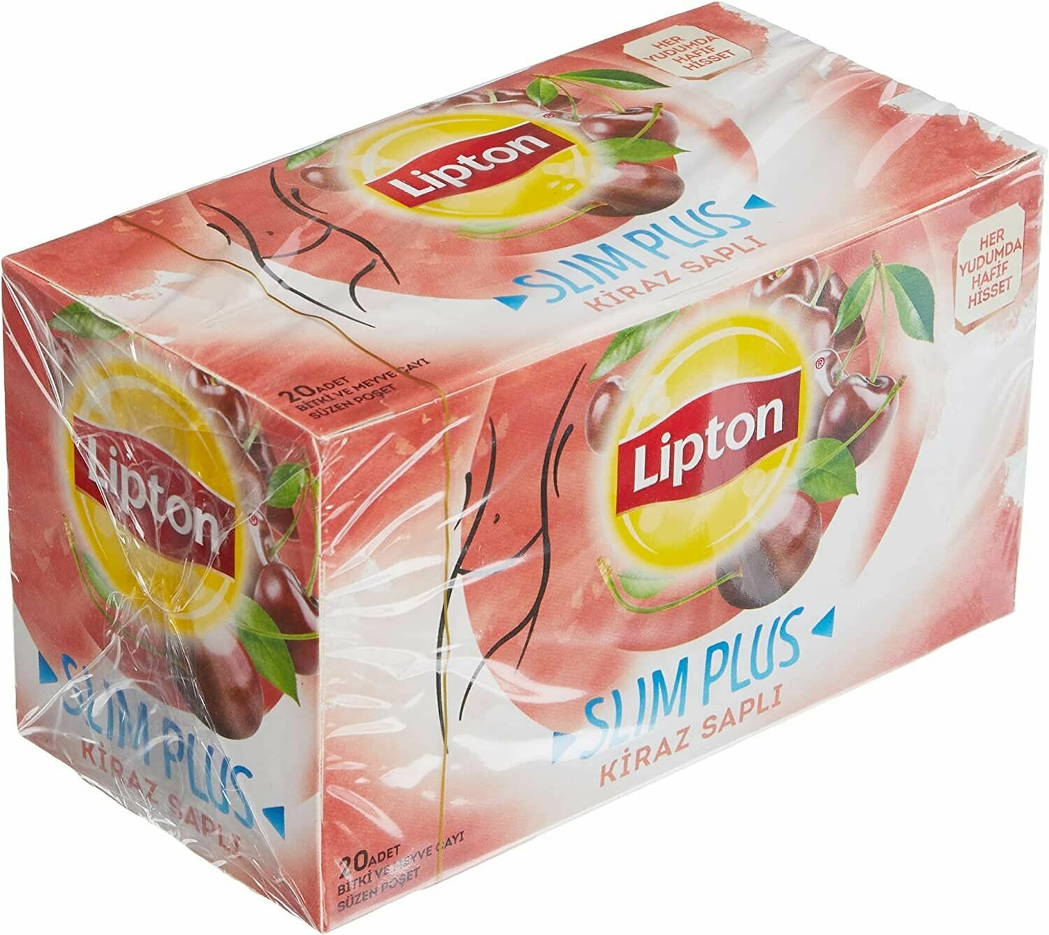 Lipton Slim Plus Вишневый чай в пакетиках (Липтон Слим плюс Kiraz Sapli)