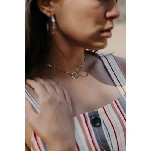 Подвеска My Silver Кулон Блик круглый, серебро, 925 проба, размер 40 см.