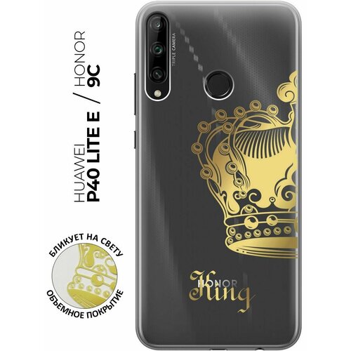 Силиконовый чехол с принтом True King для Honor 9C / Huawei P40 Lite E / Хуавей П40 Лайт Е / Хонор 9С чехол книжка на honor 9c huawei p40 lite e хуавей п40 лайт е хонор 9с с 3d принтом лилии на фиолетовом золотой