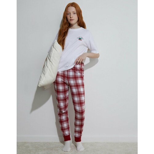 Пижама Gloria Jeans, размер 6-8л/122-128, красный, белый