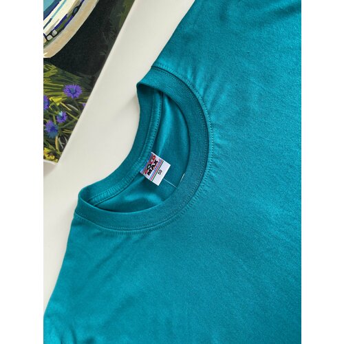 фото Футболка gold max, размер 50, бирюзовый