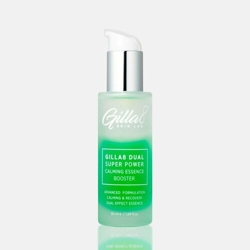 Бустер эссенция для проблемной кожи GILLA8 Dual Super Power Calming Essence Booster, 50 мл диски для лица mediheal с экстрактом центеллы азиатской и маслом чайного дерева успокаивающие 50 шт