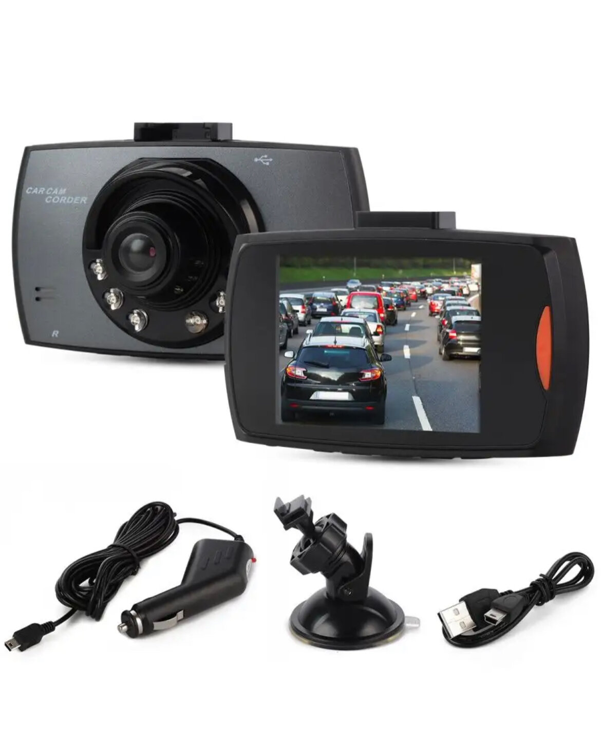 Видеорегистратор в автомобильный Car Camcorder FULL HD 1080 +Авторский магнит AlexShoping на холодильник