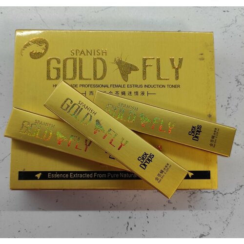 Возбуждающие капли для женщин (виагра) Золотая Шпанская Мушка / Spanish Gold Fly, 3 саше