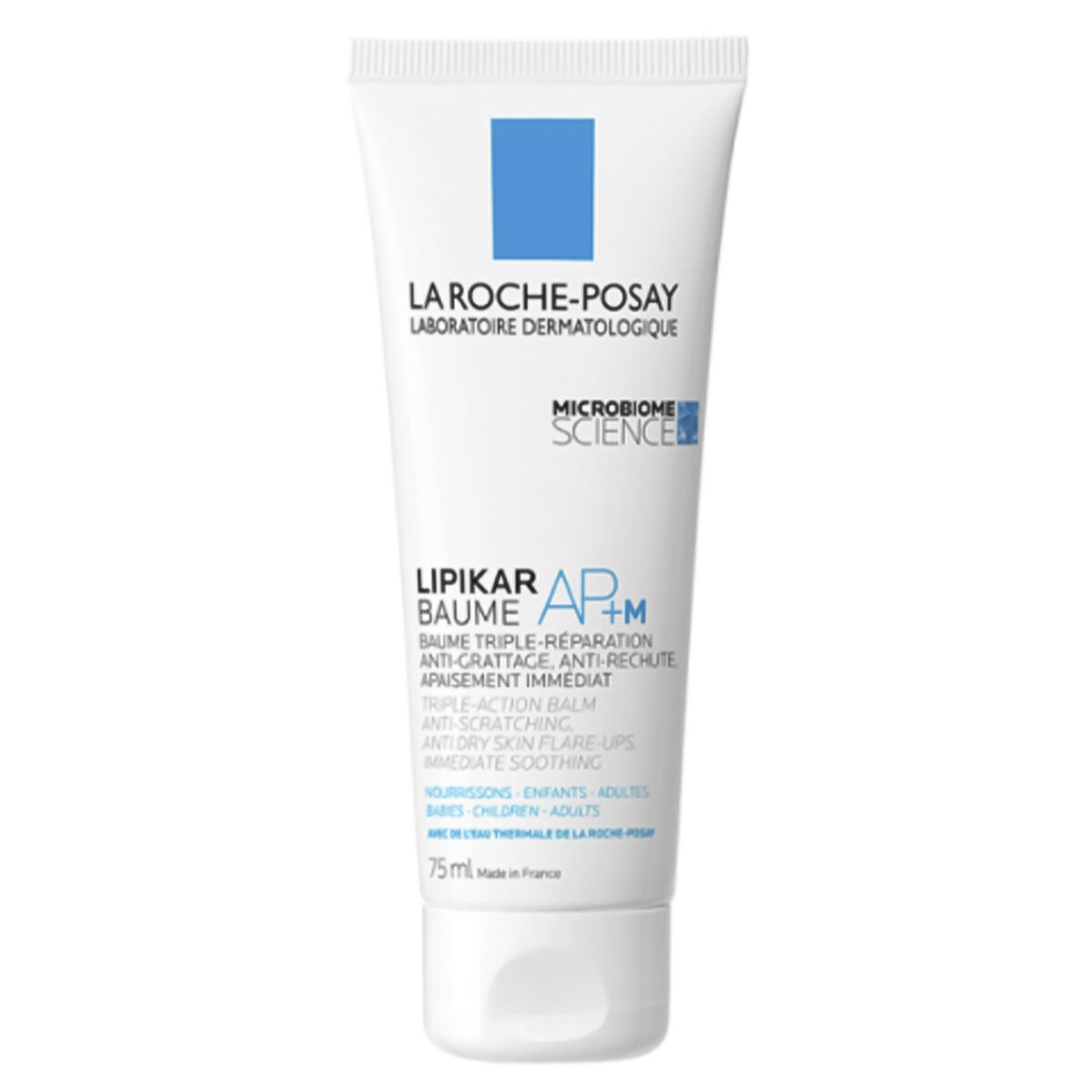 LA ROCHE POSAY LIPIKAR AP+M Липидовосполняющий бальзам для лица и тела младенцев, детей и взрослых 75 мл, LA ROCHE POSAY