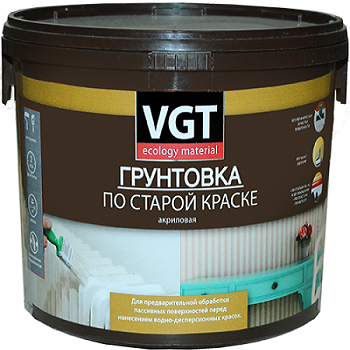 Грунтовка по Старой Краске VGT ВД-АК-0301 2.5кг Бесцветная, без Запаха / ВГТ ВД-АК-0301.