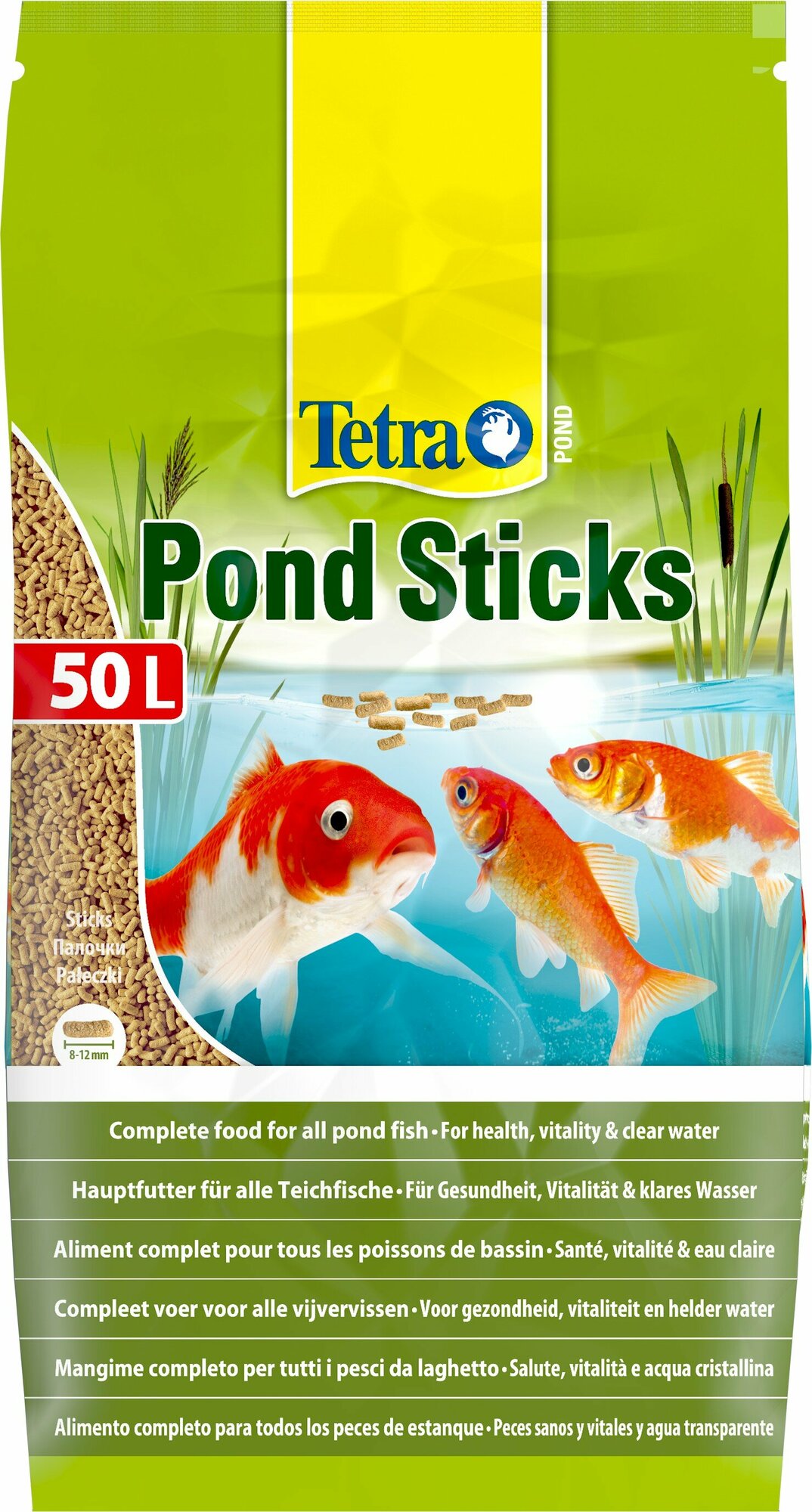 Корм Tetra Pond Sticks 50 л, палочки для всех видов прудовых рыб