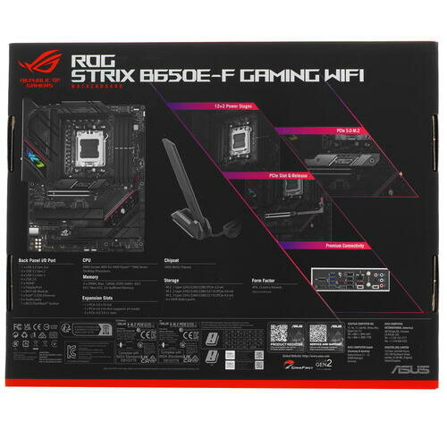 Материнская плата Asus ROG STRIX B650E-F GAMING WIFI, SocketAM5, ATX - фото №14