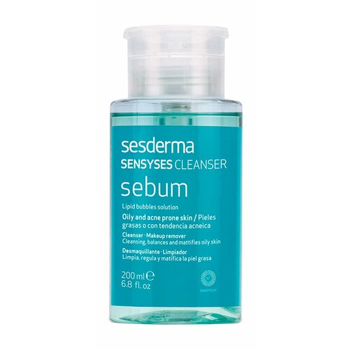 SESDERMA Sebum Лосьон липосомальный для снятия макияжа для жирной и склонной к акне кожи, 200 мл лосьон липосомальный для снятия макияжа для жирной и склонной к акне кожи sesderma sensyses cleanser 200 мл