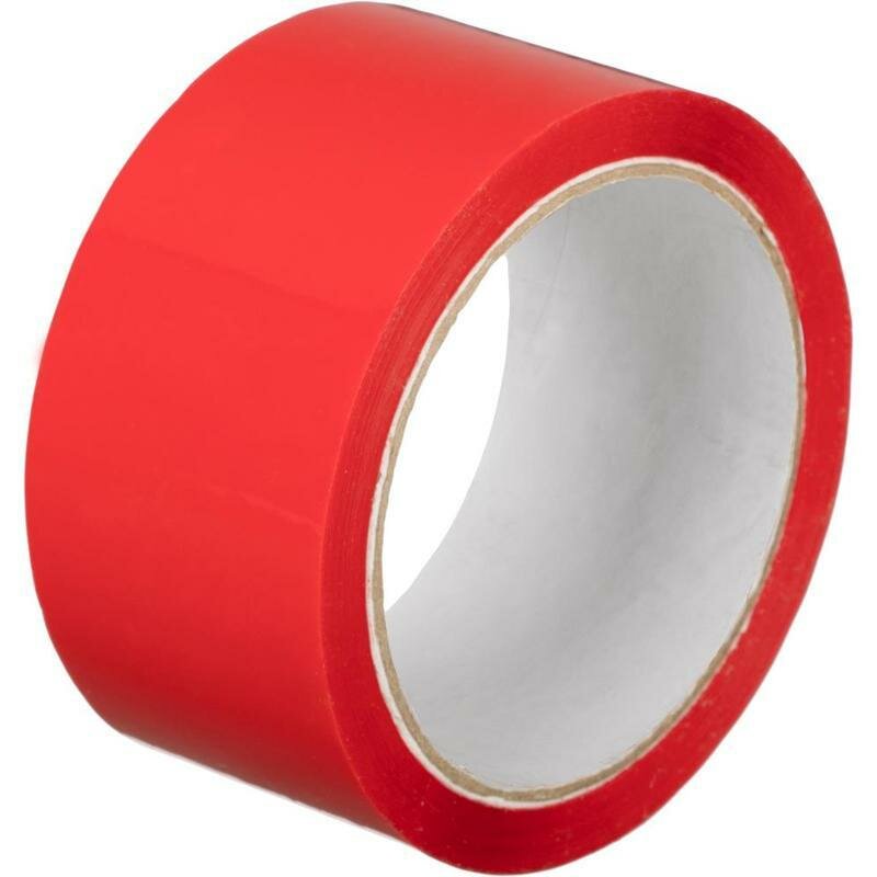 Клейкая лента (скотч) упаковочная (48мм x 55м, 45мкм, красная)