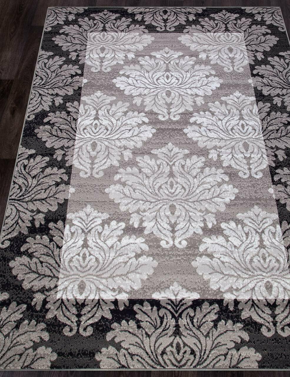 фото MERINOS Ковер SILVER D213 GRAY 1.5x4 м.