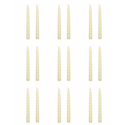Antella Набор свечей, витая, цвет белый, 2 шт в уп, 9 уп