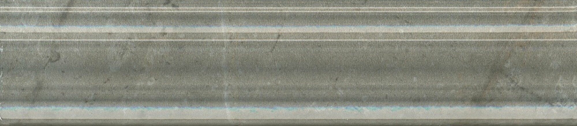 Бордюр KERAMA MARAZZI Кантата Багет серый глянцевый 25x5,5 см. 80 штук в упаковке
