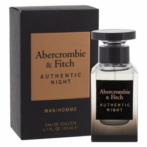 Abercrombie & Fitch Мужской Authentic Night Man Туалетная вода (edt) 50мл authentic man туалетная вода 50мл