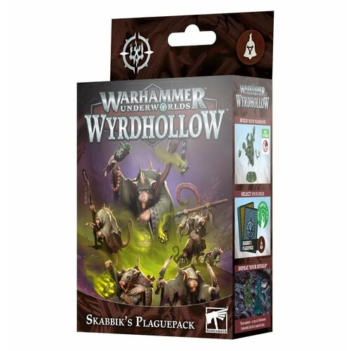 Миниатюры для настольной игры Games Workshop Warhammer Underworlds: Wyrdhollow – Skabbik's Plaguepack 109-21