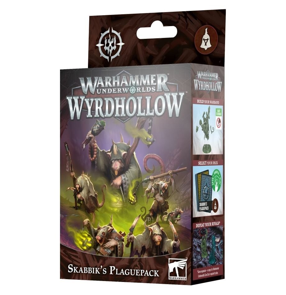 Миниатюры для настольной игры Games Workshop Warhammer Underworlds: Wyrdhollow – Skabbik's Plaguepack 109-21