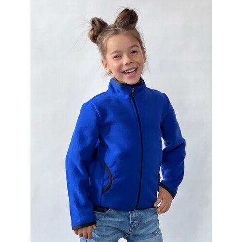 фото Толстовка бушон, размер 140-146, синий