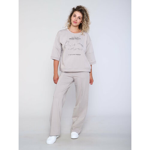 фото Костюм ninel, размер 48, бежевый