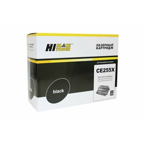 Картридж Hi-Black (HB-CE255X) для HP LJ P3015, 12,5K термоузел печь в сборе hi black для hp lj enterprise p3015