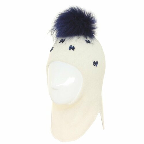 Балаклава шлем Бушон для девочек зимняя, хлопок, размер 46-48, мультиколор