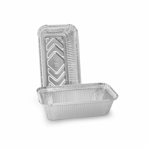 Контейнер прямоугольный алюминевый 650мл, 50 штук в упаковке