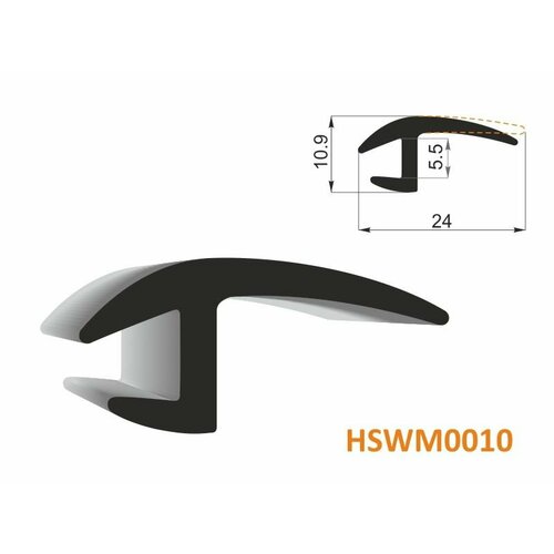 HSWM0010 Молдинг универсальный (24mm) - бухта 30 м.(цена за 1метр)