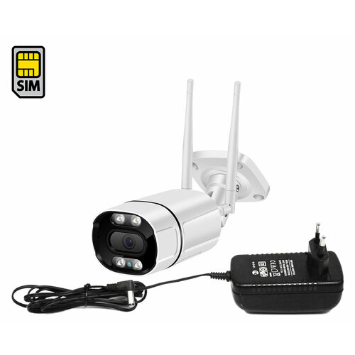 HD-com 3MP-4G SE248 H265 F1700EU - уличная 4G IP-камера с SIM картой 3Mp - ip камера sim 4G Облако Amazon Запись звука датчик движения и сигна 901800₽