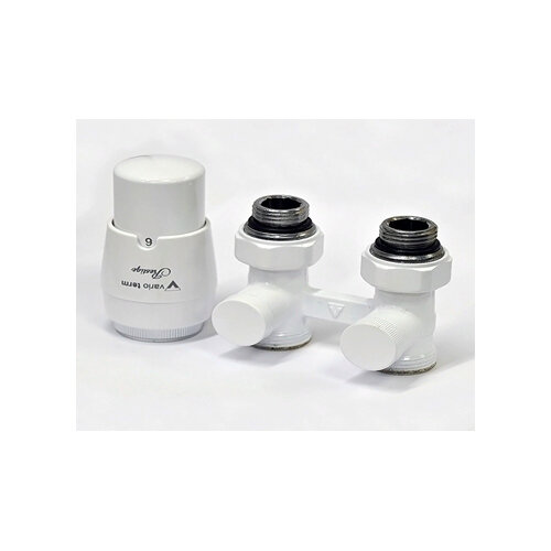 Комплект радиаторный 3/4"-3/4" VARIO PPREMIUM ELEGANCKIE прямой белый 50мм (EPRNYGS0206C/FP)