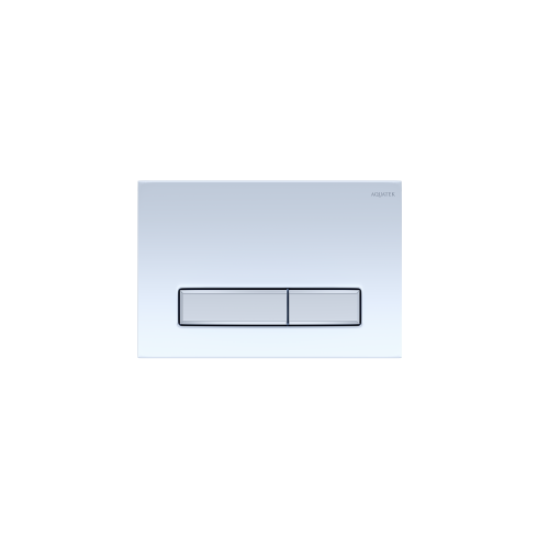 Панель смыва Slim Белая глянец (клавиша прямоугольная, хром) новинка кнопка смыва aquatek 001a белая клавиши квадрат kdi 0000009