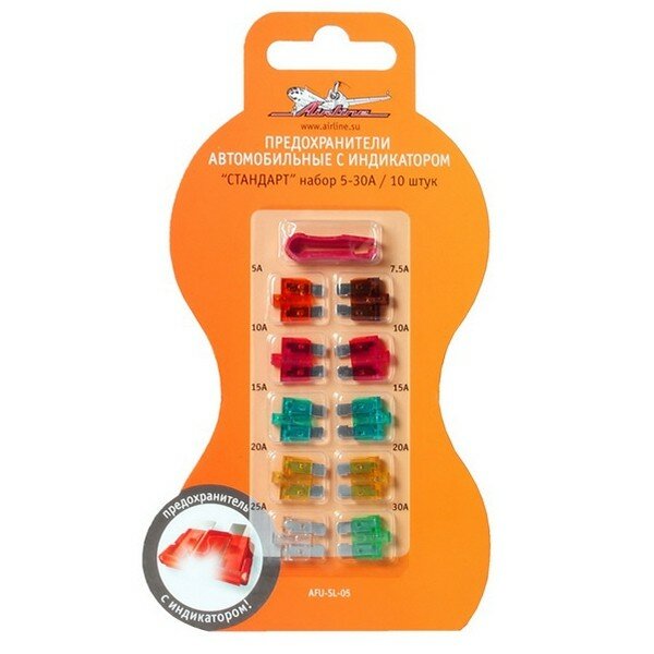 Набор предохранителей-мини RUNWAY со световой индикацией обрыва RR8030 (10 шт.)