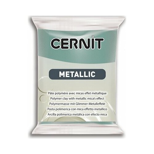 Полимерная глина CERNIT METALLIC 56г, бирюзовое золото 054