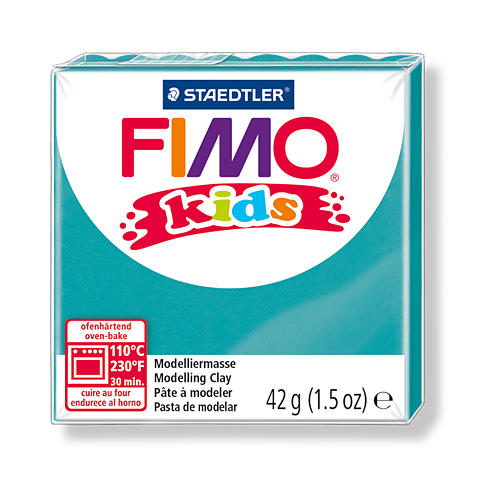 Полимерная глина для детей FIMO kids 39 (бирюзовый) 42г