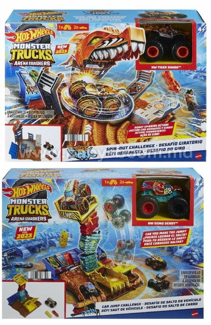 Игровой набор Mattel Hot Wheels Monster Trucks Мир Арены - Прыжки автомобиля