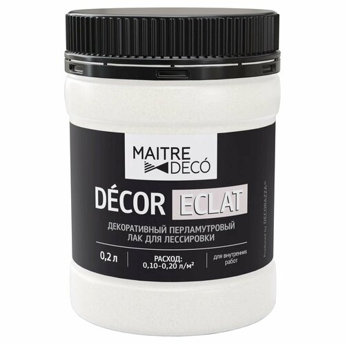 Лак перламутровый Maitre Deco Décor Eclat 0.2 л цвет жемчужный