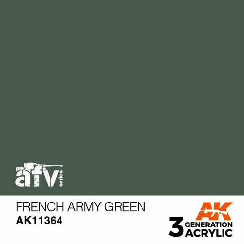 AK11364 Краска акриловая 3Gen French Army Green