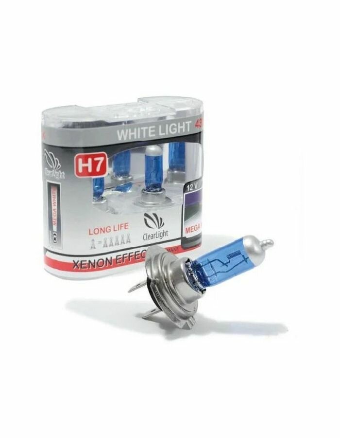 Комплект ламп Clearlight H7 12V-55W WhiteLight (2 шт.) MLH7WL