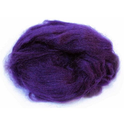 Шелк для валяния Tussah DHG черника (9), 100%шелк, 10г, 1шт