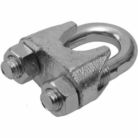 Зажим троса Зубр DIN 741 8мм 2 шт оцинкованный Профессионал 304416-08