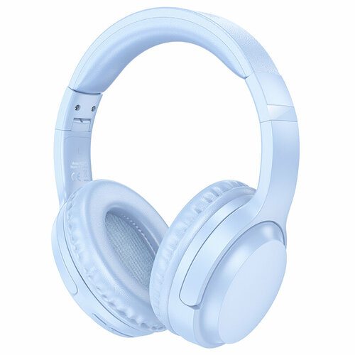 Bluetooth-наушники полноразмерные Bluetooth 5.3 300mah Borofone BO25 Rhyme Blue наушники полноразмерные borofone bo4 charming rhyme bluetooth microsd aux синий 6931474709905