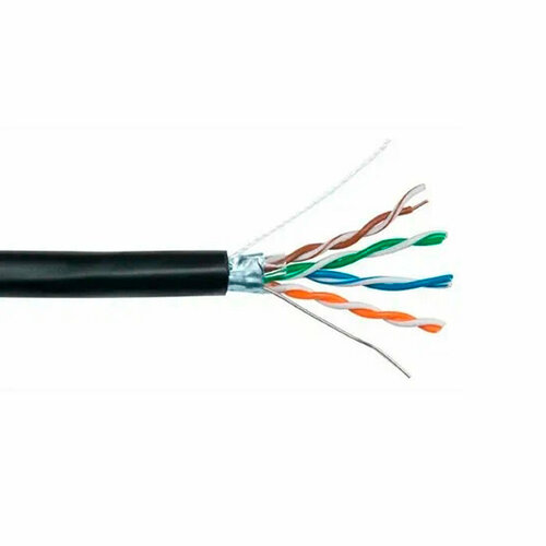 Кабель NeoMax NM721032-P F/UTP 305м black кабель кабель neomax [nm20001] f utp cat 5e 4 пары 305 м 0 52 мм 24 awg медь pvc jacket