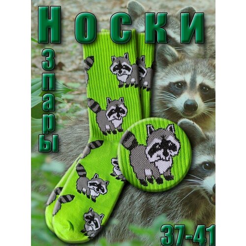 фото Носки happy frensis, 3 пары, размер 38-41, зеленый