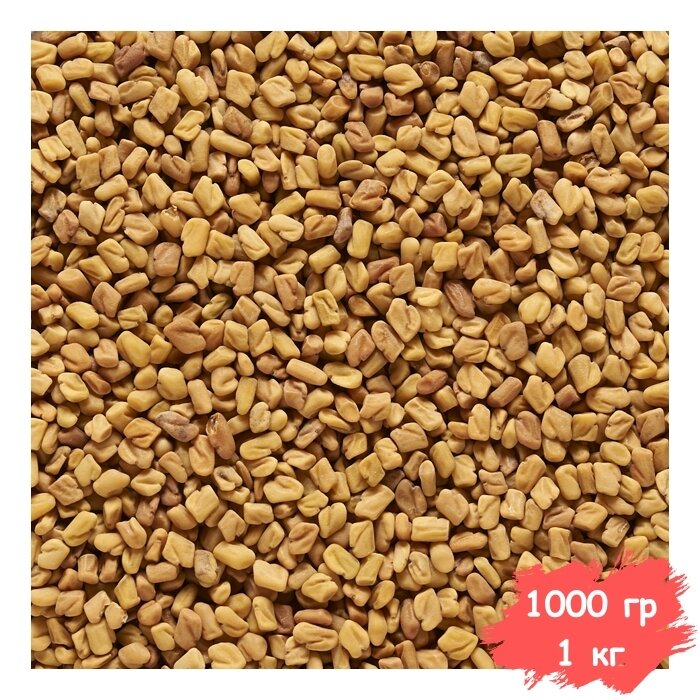Пажитник Семена (Россия) натуральные цельные семена, шамбала, приправа и специя, Вегетарианский продукт, Vegan 1000 гр, 1 кг