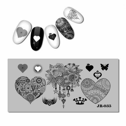 Пластина для стемпинга JR035