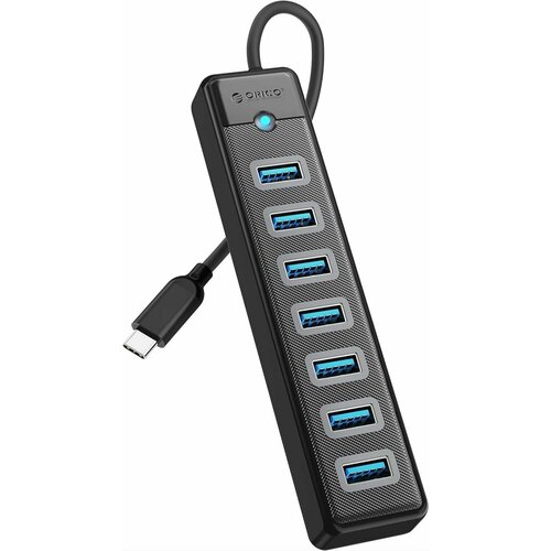Концентратор ORICO USB-C с 7x USB-A черный ORICO-PW7U-C3-015-BK-EP 194500₽