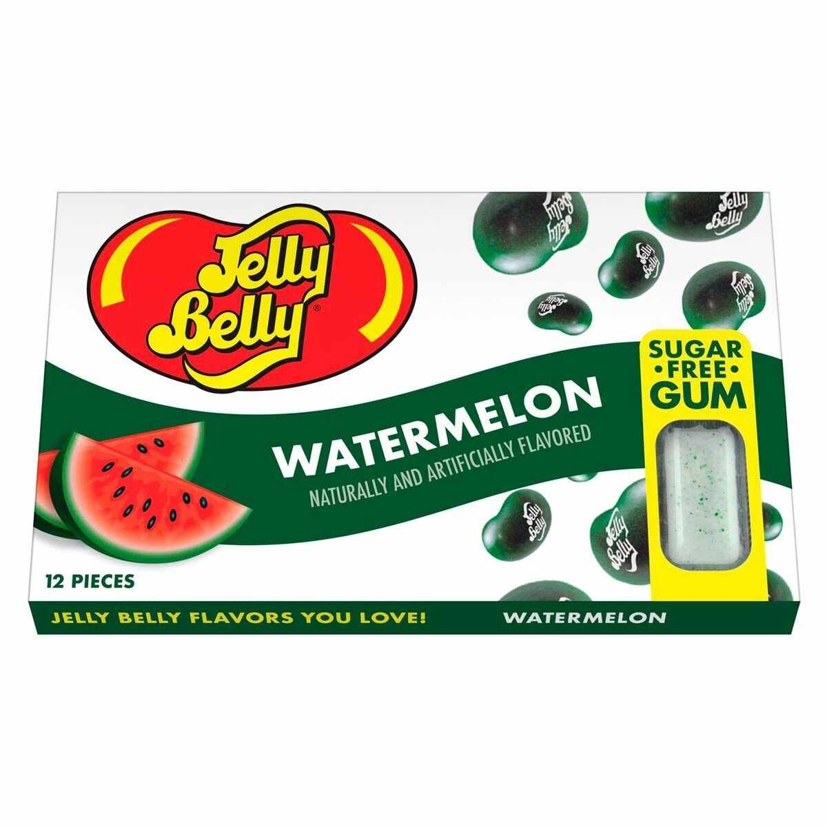 Жевательная резинка Jelly Belly Watermelon со вкусом арбуза (США), 15 г