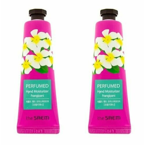 THE SAEM Крем для рук Perfumed Hand Moisturizer Frangipani, 30мл, 2шт/