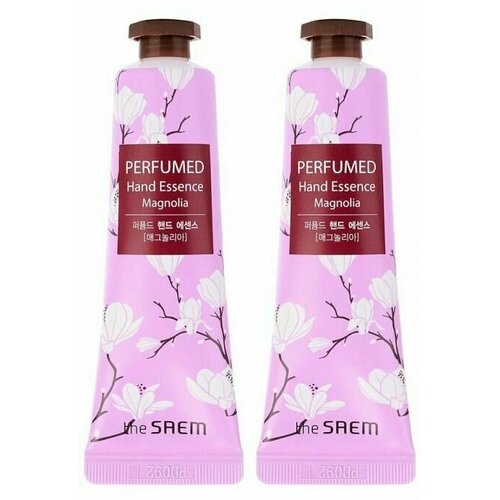 THE SAEM Крем-эссенция для рук парфюмированный Perfumed Hand Essence Magnolia, 30мл, 2шт крем эссенция для рук парфюмированный the saem perfumed hand essence magnolia 30 мл