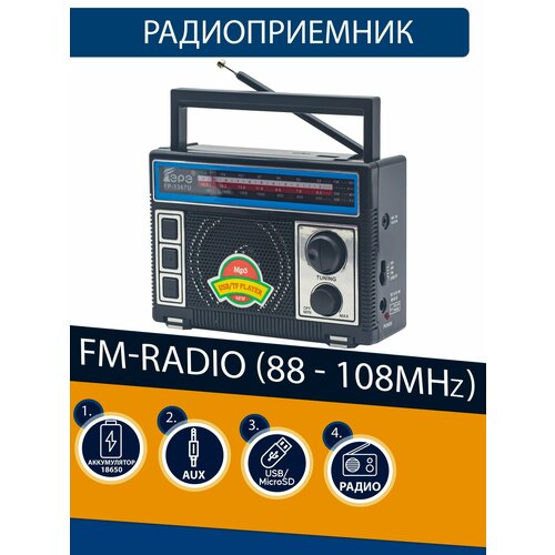 Радиоприемник EPE FP-1367U black